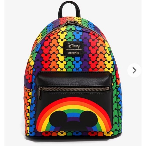 Loungefly Disney Rainbow Mickey Backpack - Picture 1 of 3